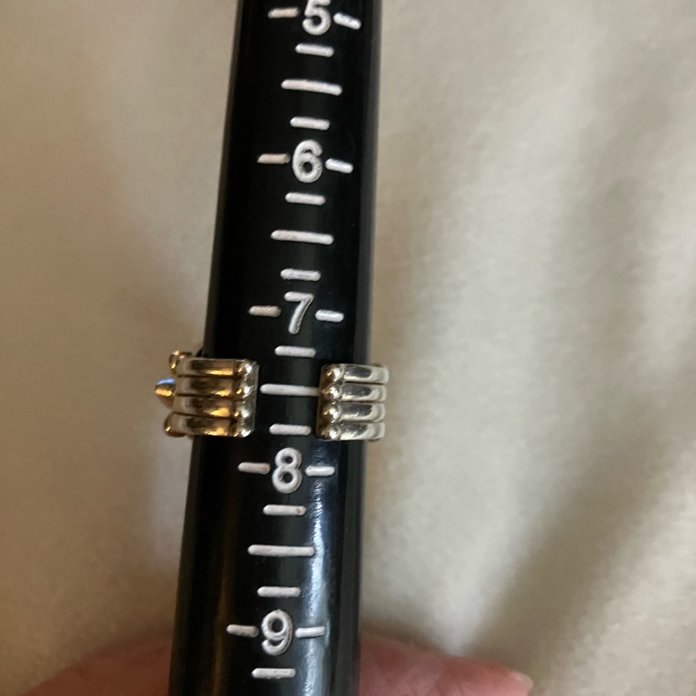 Sterling Silver Titanium Drusy 7.5 Ring - image 5